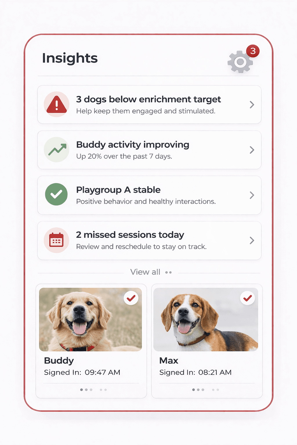 Shelter Sense shelter operations data card